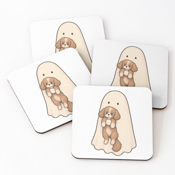 Item preview, Kawaii Puppy Ghost – Cute Spooky Halloween Dog designed and sold by Lu7u.