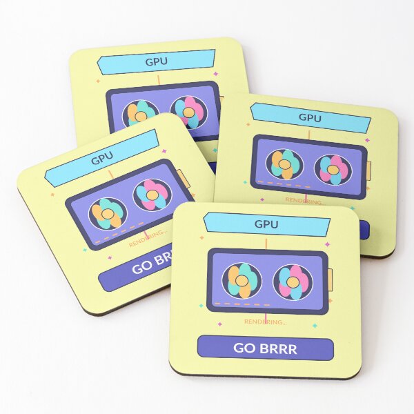 Item preview, GPU Go Brrr - Funny AI Rendering and Graphics Card Humor designed and sold by Ink and Wink.