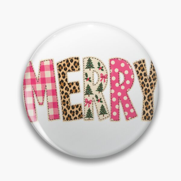 Item preview, MERRY Holiday Vibes Leopard and Plaid Christmas Tree Letters designed and sold by noctivaganta.