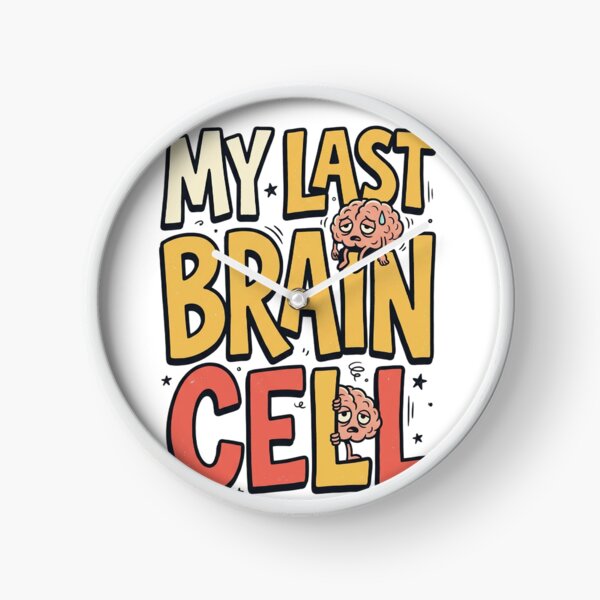 Item preview, My Last Brain Cell Exhausted Retro Cartoon designed and sold by mood-draftsman.