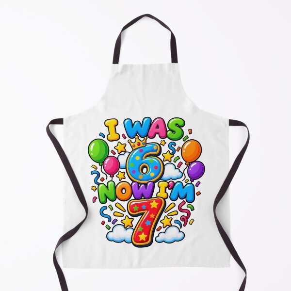 Item preview, I Was 6 Now I'm 7 Birthday Boy Girl Kids 7th Birthday Party Celebration Fun designed and sold by Photo-Sphere101.