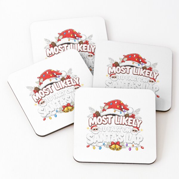 Item preview, Most Likely to Fart on Santas Lap Funny Christmas Humor designed and sold by noctivaganta.