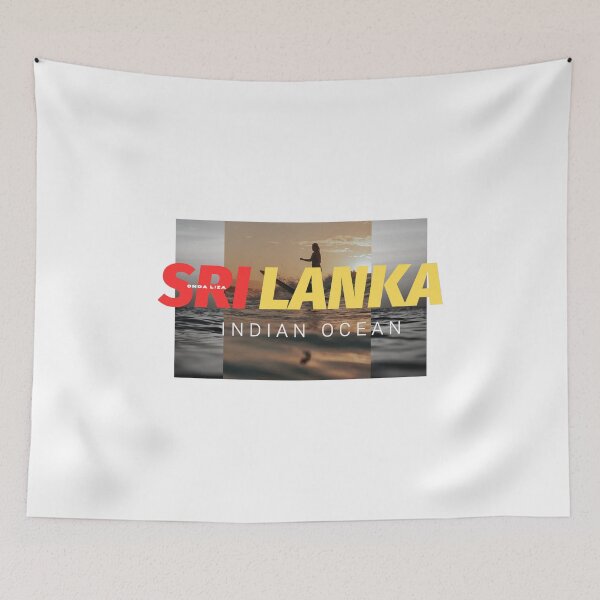 Item preview, Sri Lanka Indian Ocean Sunset Surfer Poster designed and sold by OndaLiza.