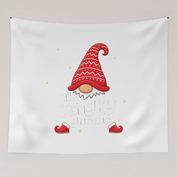 Item preview, The Angry Gnome Christmas Holiday Festive Character Art designed and sold by noctivaganta.