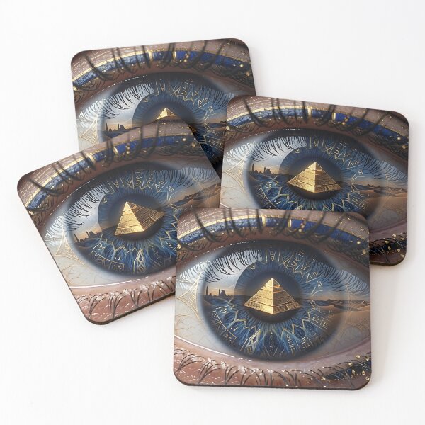 Item preview, Golden Pyramid Vision Ancient Egyptian Blue Eye designed and sold by Michaelragheb.