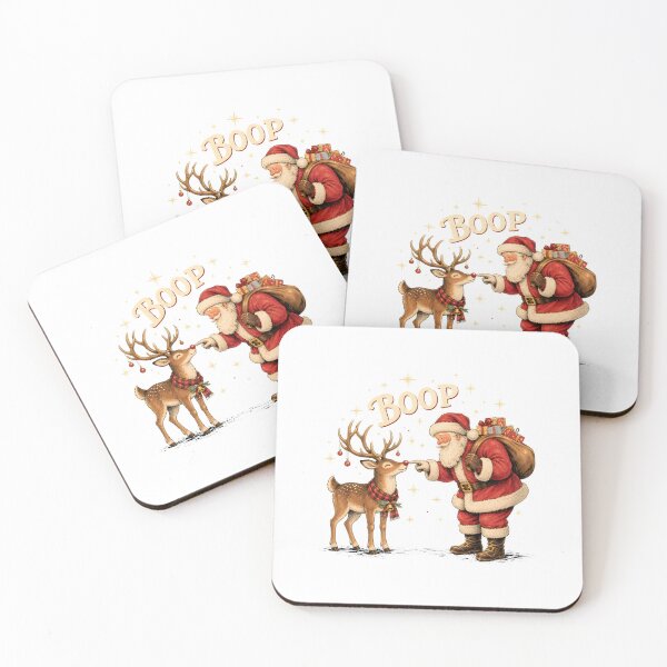Item preview, Santa Boop Reindeer Red Nose Christmas Holiday Cute Magic designed and sold by noctivaganta.