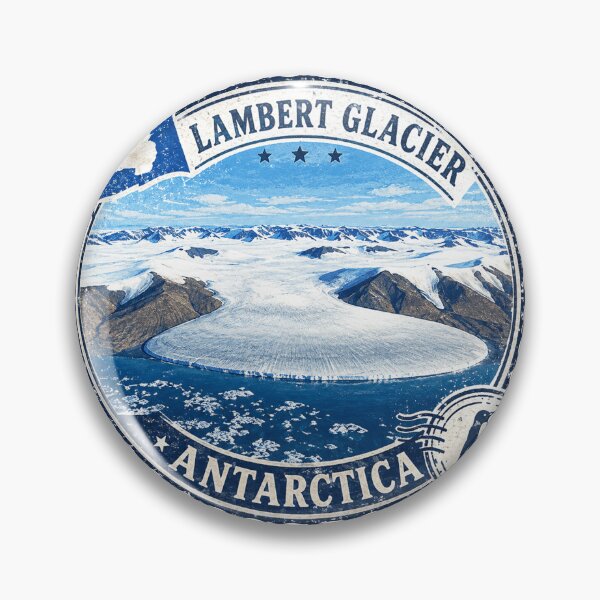 Item preview, Lambert Glacier Antarctica – Vintage Polar Travel Art designed and sold by clarkfraser.