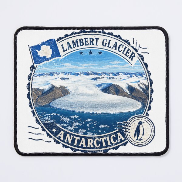 Item preview, Lambert Glacier Antarctica – Vintage Polar Travel Art designed and sold by clarkfraser.
