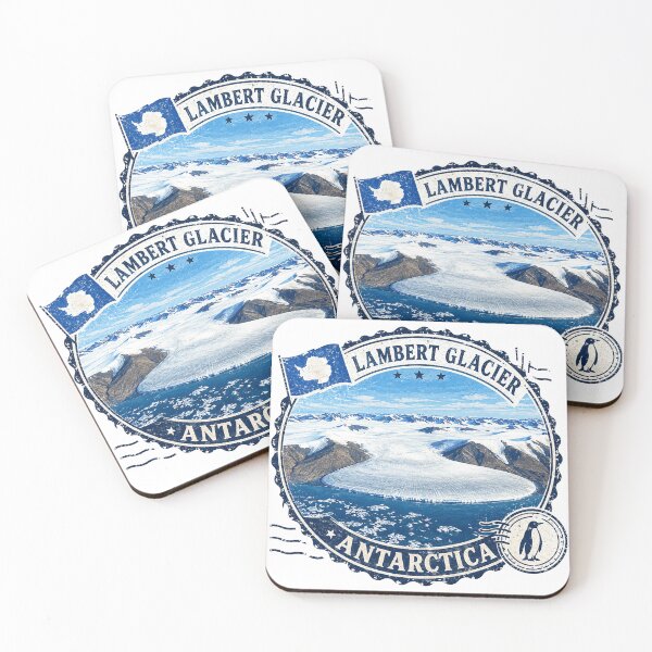 Item preview, Lambert Glacier Antarctica – Vintage Polar Travel Art designed and sold by clarkfraser.