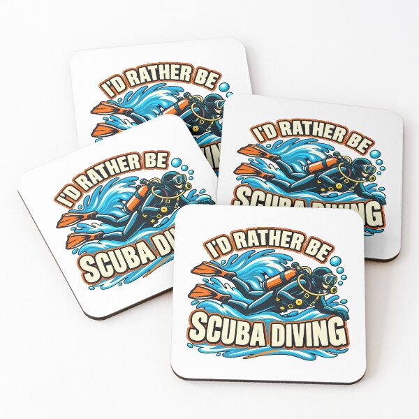 Item preview, I'd Rather Be Scuba Diving Diver Ocean Fun Marine Life Beach Lover designed and sold by Photo-Sphere101.
