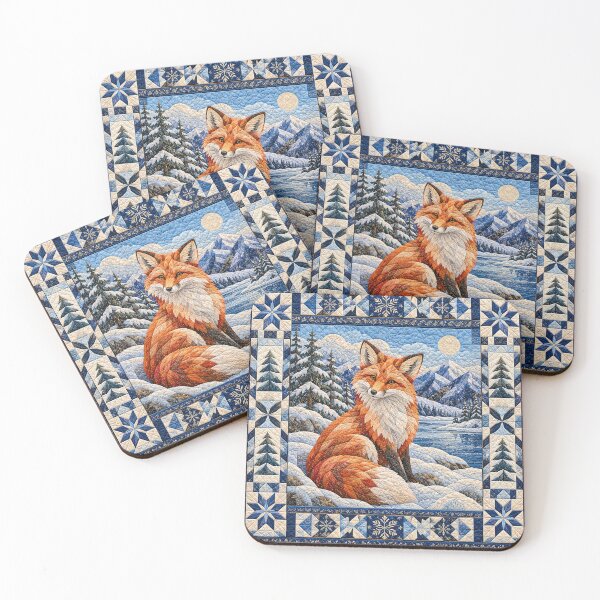 Item preview, Winter Fox Quilt designed and sold by Elisabeth Lucas.