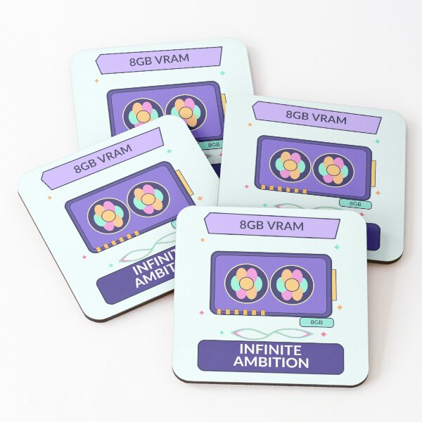 Item preview, 8GB VRAM Infinite Ambition - Funny Local AI GPU Humor designed and sold by Ink and Wink.