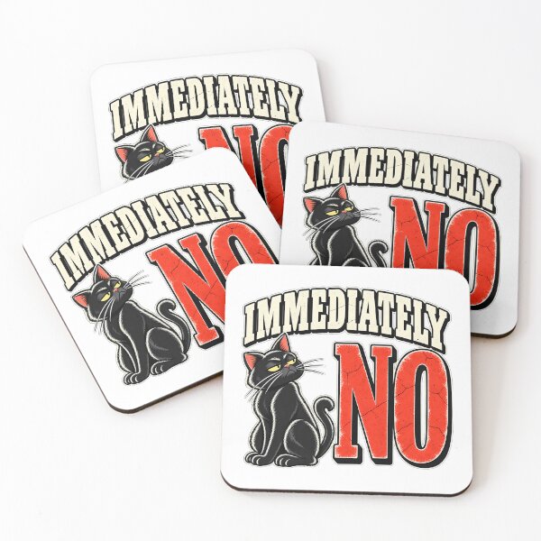 Item preview, Immediately No Funny Introvert Sarcastic Saying Black Cat designed and sold by Photo-Sphere101.