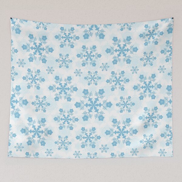 Item preview, Crystal Blue Snowflake Pattern designed and sold by Tickety Boo.