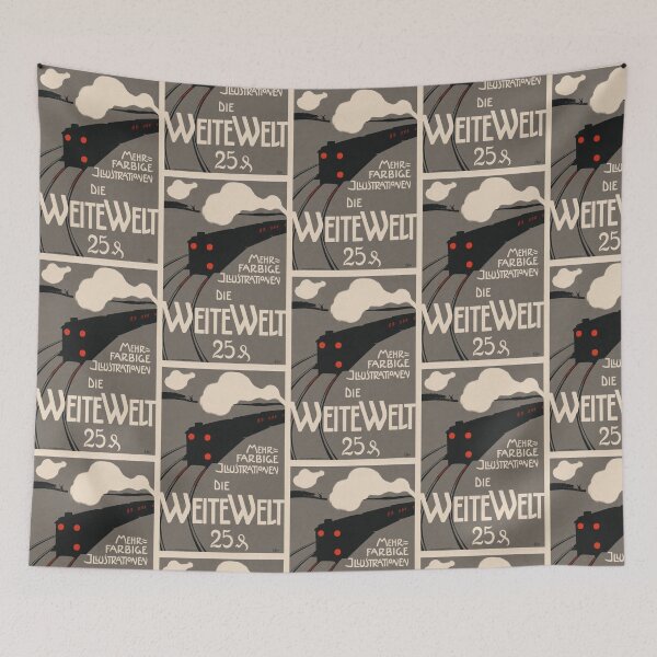 Item preview, Die Weite Welt Illustrated Magazine Locomotive designed and sold by artofuniverse.