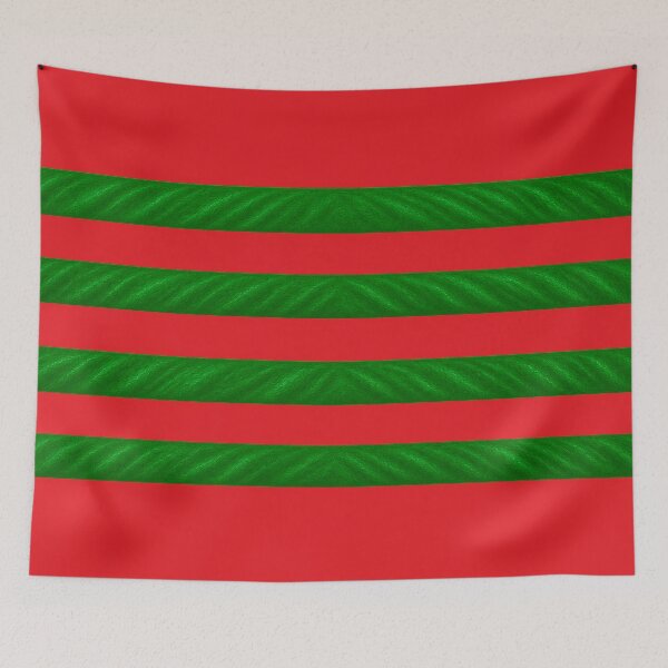 Item preview, Emerald Green Horizontal Stripes – Christmas Color Print Design designed and sold by annenambiro.