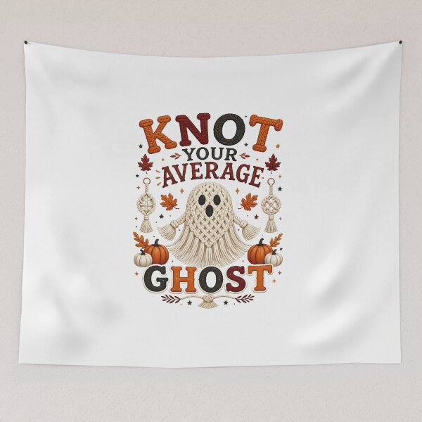Item preview, Knot You Average Ghost – Funny Macramé Halloween Gift designed and sold by CuteDesignables.
