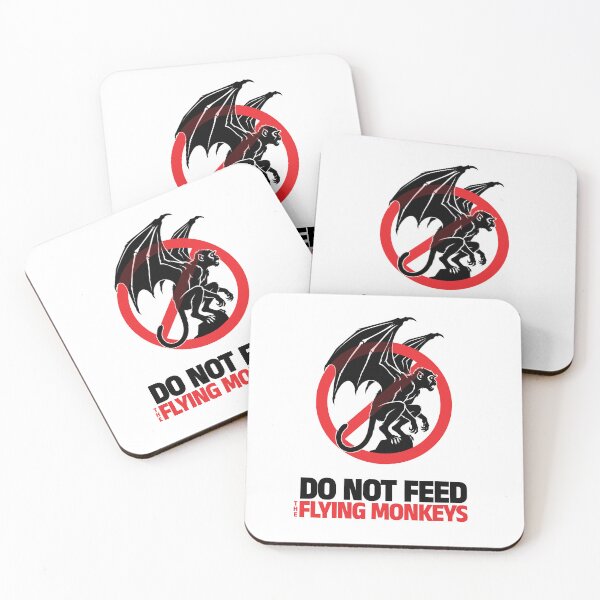 Item preview, Do Not Feed The Flying Monkeys Warning Sign Narcissistic Abuse Survivor designed and sold by QuirkyGuacamole.