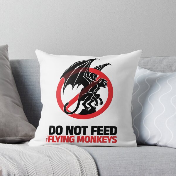 Item preview, Do Not Feed The Flying Monkeys Warning Sign Narcissistic Abuse Survivor designed and sold by QuirkyGuacamole.