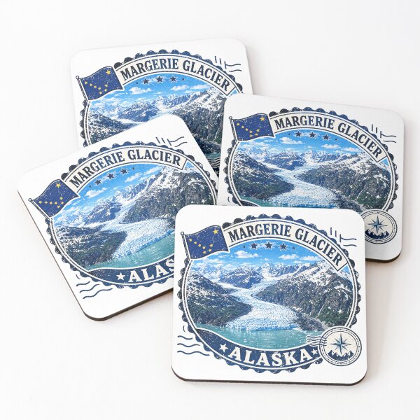 Item preview, Margerie Glacier Alaska Emblem designed and sold by clarkfraser.