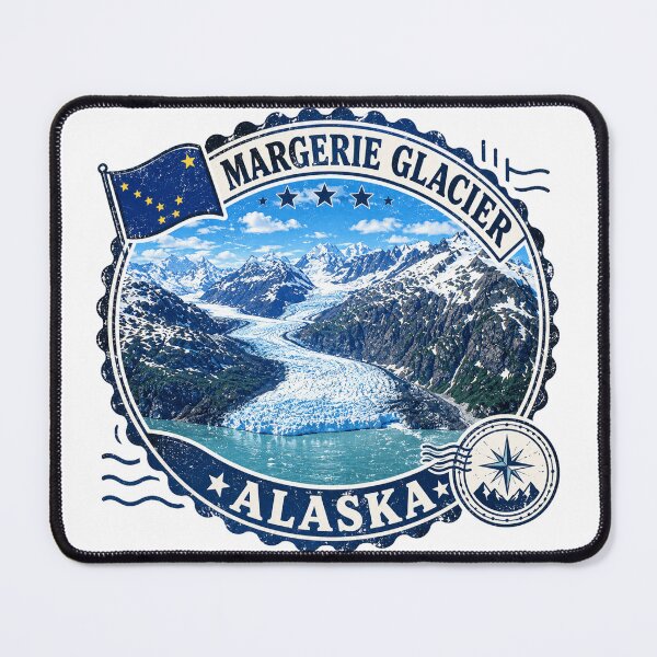 Item preview, Margerie Glacier Alaska Emblem designed and sold by clarkfraser.