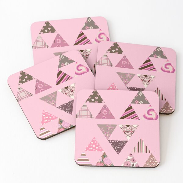 Item preview, Triangle Patches on Pink designed and sold by JaygiesDesign.