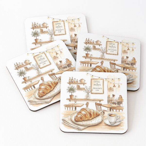 Item preview, Cozy Morning Coffee and French Pastry Cafe designed and sold by Michaelragheb.
