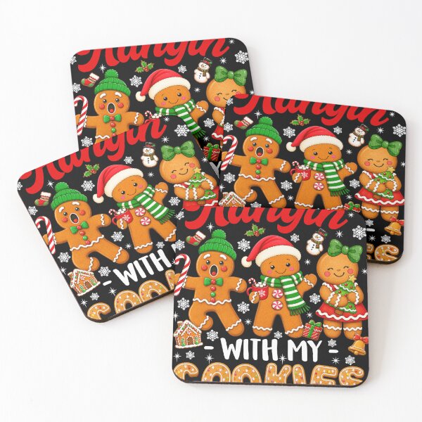 Item preview, Hangin With My Cookies Funny Gingerbread Christmas Squad designed and sold by varin-studio.