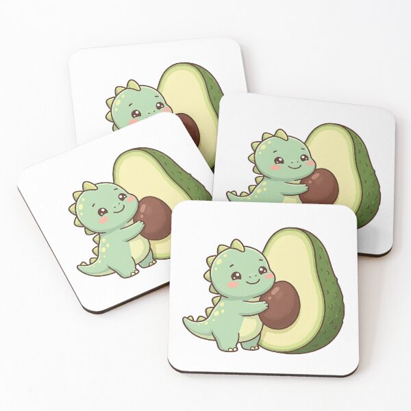 Item preview, Kawaii Avocadosaurus Cute Baby Dinosaur Avocado Hug designed and sold by Michaelragheb.