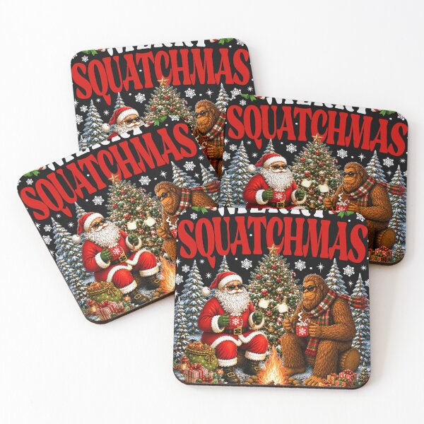 Item preview, Merry Squatchmas Funny Bigfoot And Santa Camping Christmas designed and sold by varin-studio.