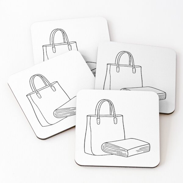 Item preview, A magazine leaning beside a tote bag with folded edges designed and sold by rasagamastore.