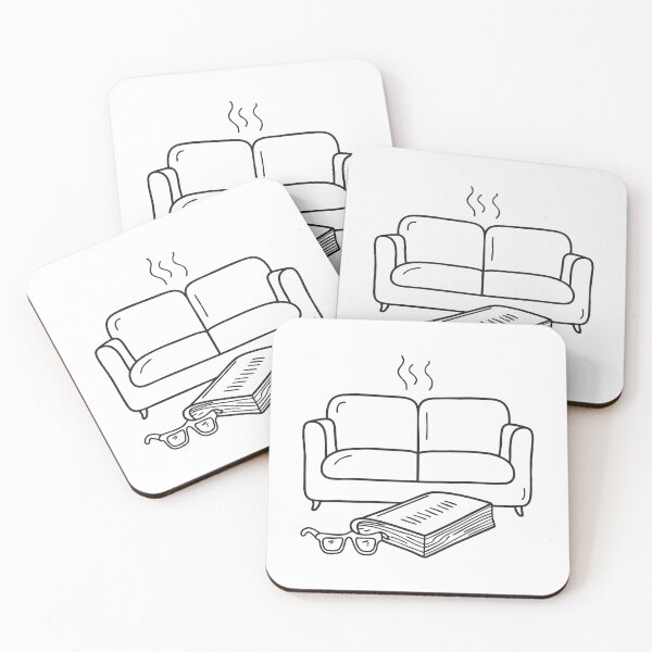 Item preview, A magazine positioned near reading glasses on the couch designed and sold by rasagamastore.