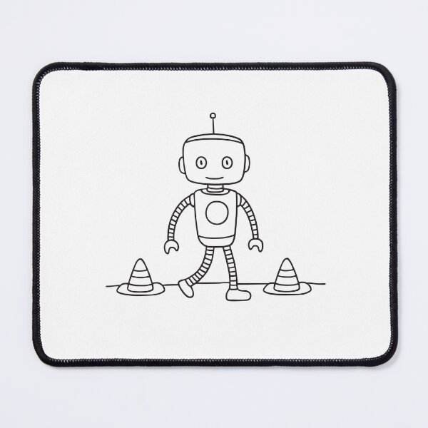 Item preview, A robot stepping forward in the danger zone designed and sold by rasagamastore.