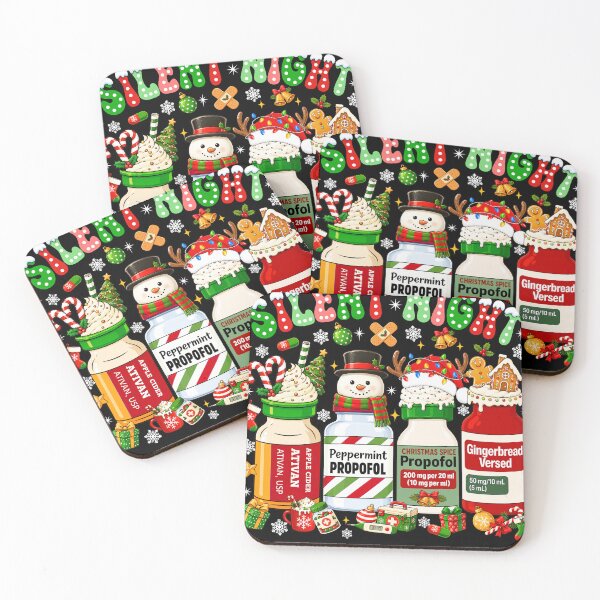 Item preview, Silent Night Funny Nurse Medical Christmas Night Shift designed and sold by varin-studio.