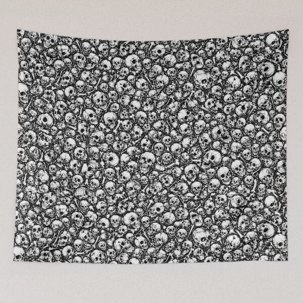 Item preview, Skull Overload Black and White Gothic Pattern designed and sold by DWBROODLE.