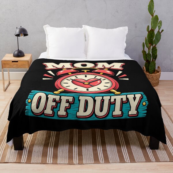 Item preview, Mom Off Duty Funny Motherhood Quote Clock Heart Parent Retro designed and sold by Photo-Sphere101.