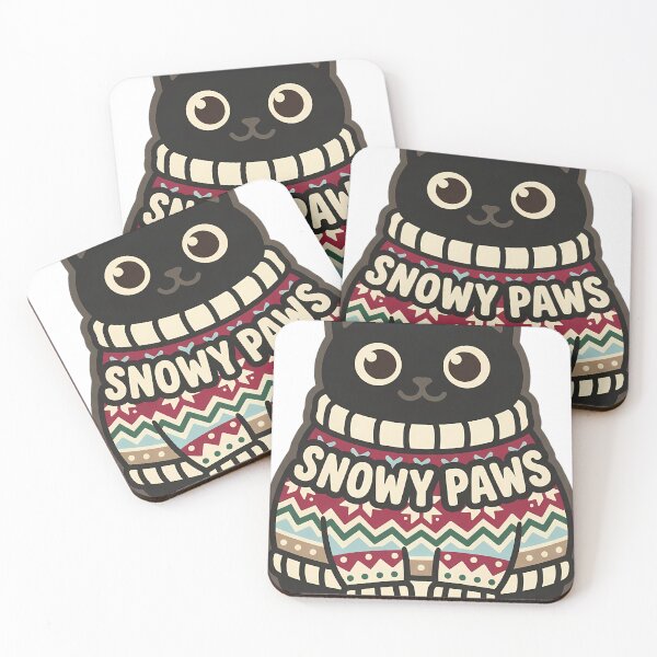 Item preview, Retro Black Cat Nordic Sweater Christmas Cat Type Design designed and sold by pumsquare.