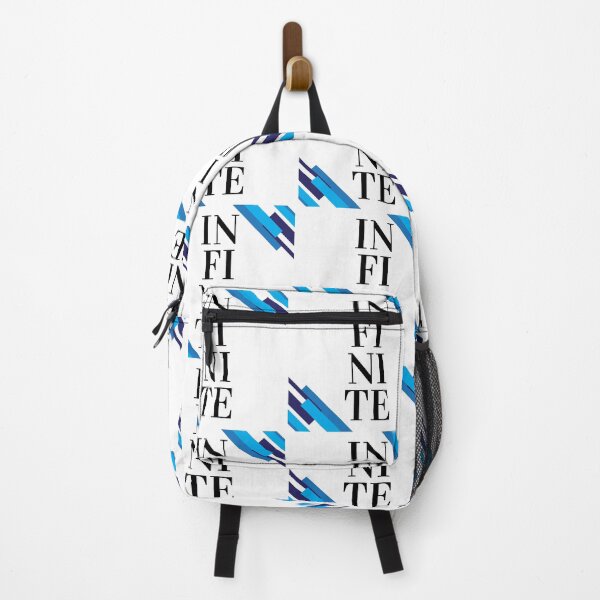 Item preview, Bold INFINITE Typography with Blue Diagonal Stripes designed and sold by LEOdesignerArt.