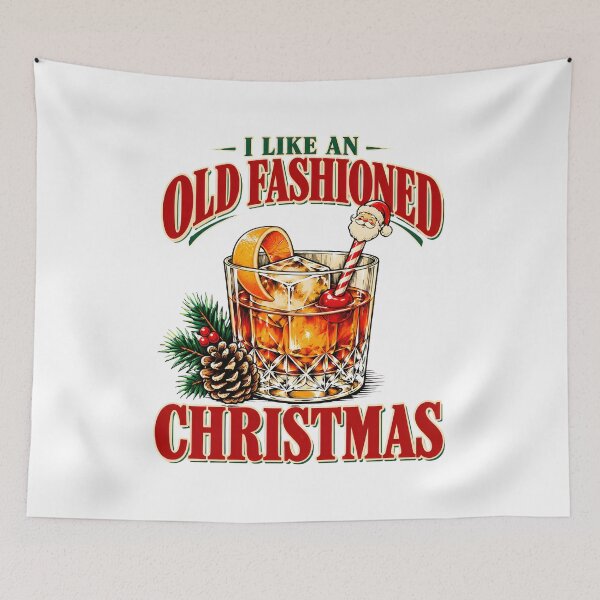 Item preview, I Like An Old Fashioned Christmas Cocktail Holiday Drinks designed and sold by Luminatelier.
