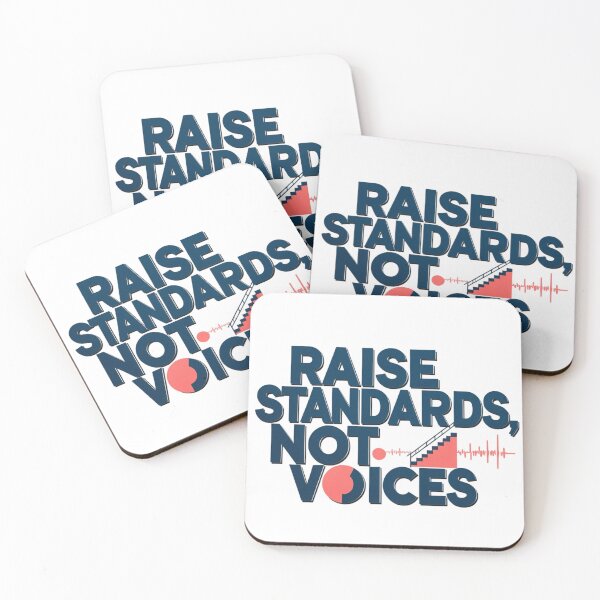 Item preview, Raise Standards Not Voices. Bold Typography designed and sold by Aarvya Fashion Club ( A.F.C ).