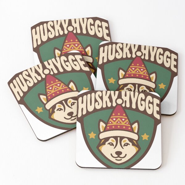 Item preview, Retro Siberian Husky Tomte Hat Christmas Dog Shield designed and sold by pumsquare.