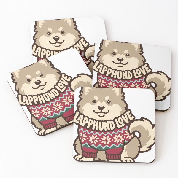 Item preview, Retro Finnish Lapphund Nordic Sweater Christmas Dog Type Design designed and sold by pumsquare.