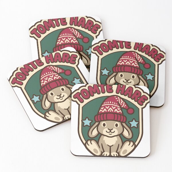 Item preview, Retro Snowshoe Hare Tomte Hat Christmas Winter Shield designed and sold by pumsquare.
