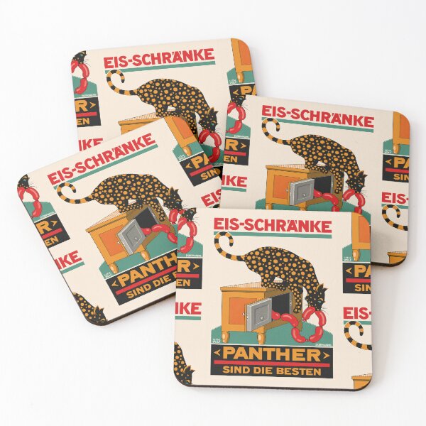 Item preview, Panther Ice Chest German Advertisement designed and sold by artofuniverse.