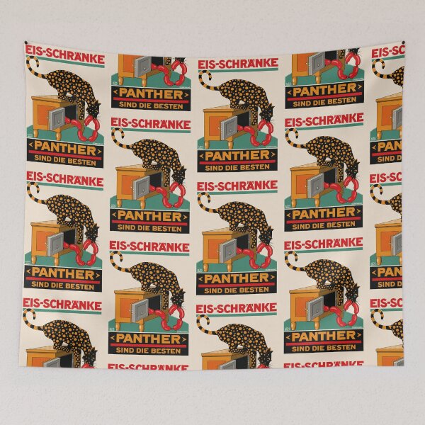Item preview, Panther Ice Chest German Advertisement designed and sold by artofuniverse.