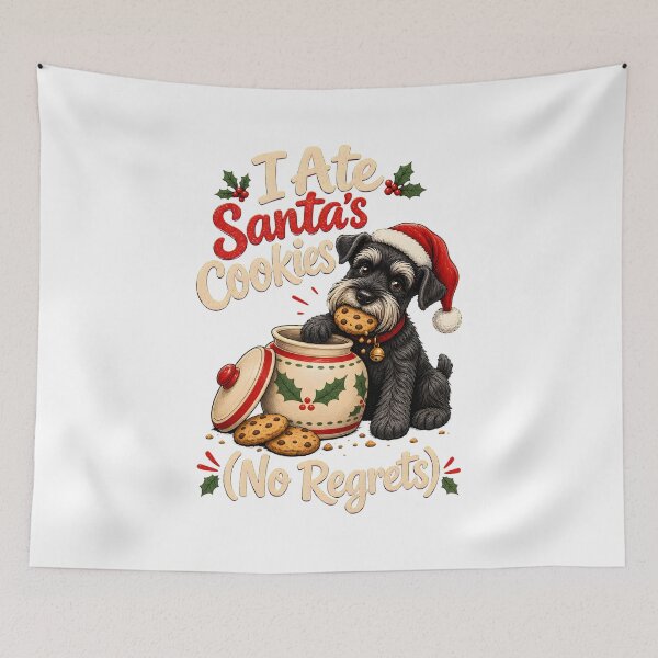 Item preview, I Ate Santa's Cookies No Regrets Dog Christmas Humor designed and sold by Luminatelier.