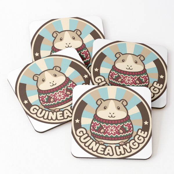 Item preview, Retro Guinea Pig Nordic Sweater Christmas Pet Badge designed and sold by pumsquare.