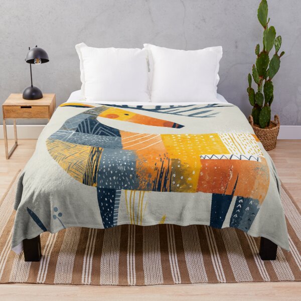Item preview, Cute Patchwork Reindeer in Ochre and Slate Blue designed and sold by solynneart.