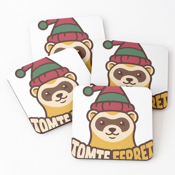 Item preview, Retro Ferret Tomte Hat Christmas Pet Type Design designed and sold by pumsquare.