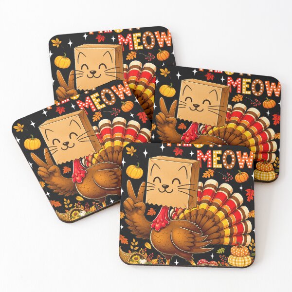 Item preview, Meow Meow Funny Turkey Cat Disguise Thanksgiving designed and sold by varin-studio.